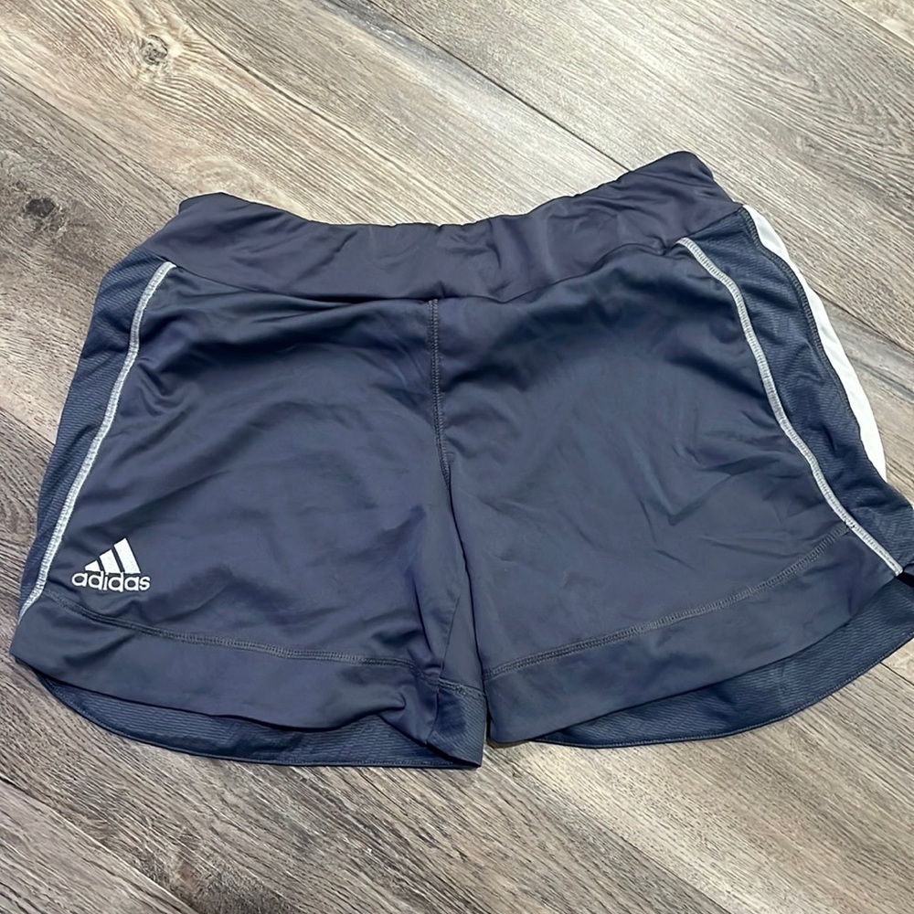 Gray adidas shorts size medium
